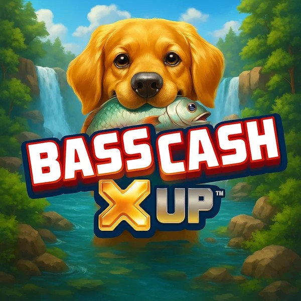 Bass Cash X UP logo by Alchemy Gaming at Kaahaus Casino