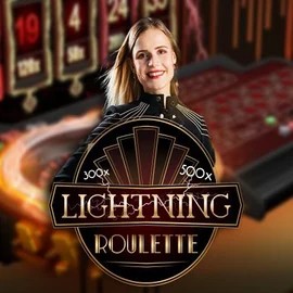 Lightning Roulette logo by Evolution at Kaahaus Casino