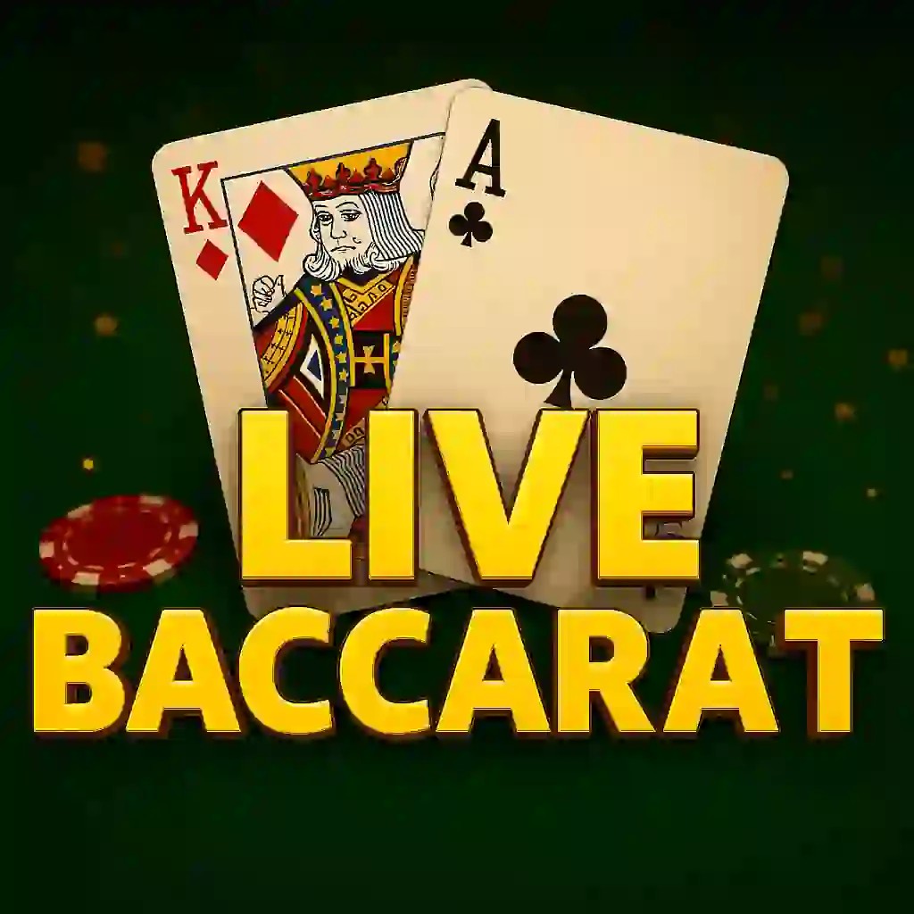 Live Baccarat slot visual from Evolution available on kaahauscasinos.com