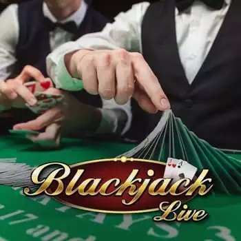 Live Blackjack slot logo by Evolution at Kaahaus Casino