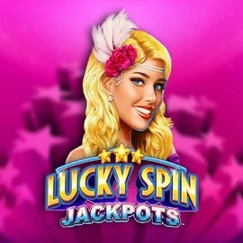 Lucky Spin Jackpots online game logo by Novomatic on kaahauscasinos.com